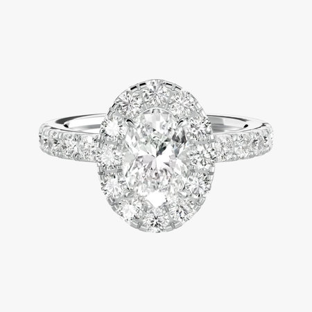Fidelity Oval Diamond Wedding Ring (0.82 ct)